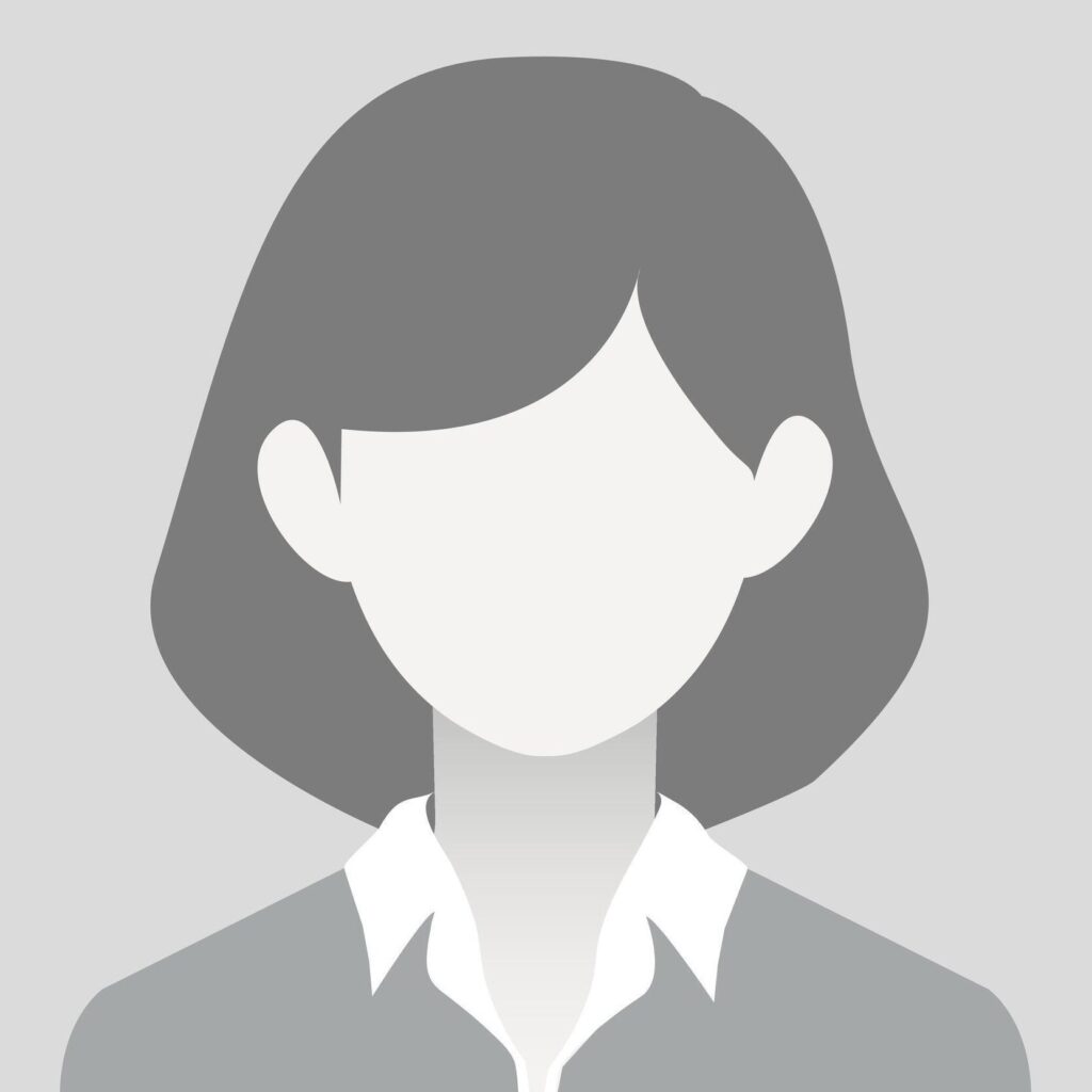 Graue Silhouette einer Frau als Platzhalter für ein anonymes Benutzerprofil.